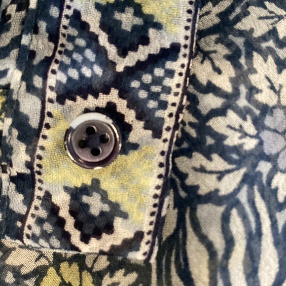 Joie Voile Silk Peasant Blouse EUC Sheer flowy - Picture 11 of 12